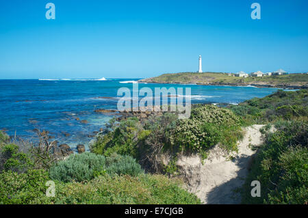 Die Cape Leeuwin Lighthouse ist ein Leuchtturm befindet sich auf der Landzunge des Cape Leeuwin in Western Australia Stockfoto