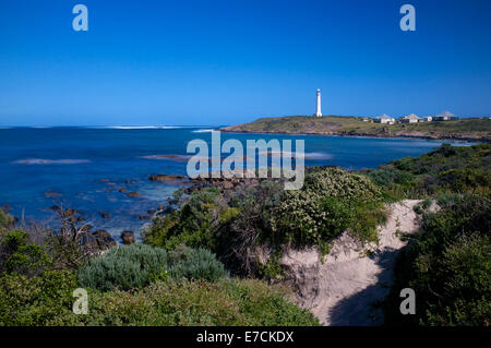Die Cape Leeuwin Lighthouse ist ein Leuchtturm befindet sich auf der Landzunge des Cape Leeuwin in Western Australia Stockfoto