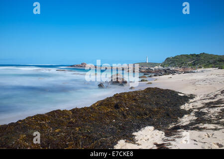 Die Cape Leeuwin Lighthouse ist ein Leuchtturm befindet sich auf der Landzunge des Cape Leeuwin in Western Australia Stockfoto