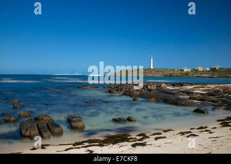 Die Cape Leeuwin Lighthouse ist ein Leuchtturm befindet sich auf der Landzunge des Cape Leeuwin in Western Australia Stockfoto