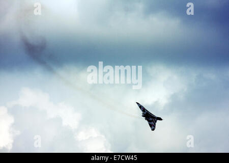 Avro 698 Vulcan B2 strategischer Bomber Display auf der Farnborough International Airshow 2014 Stockfoto