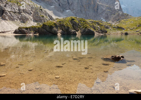 Coldai See, in den Dolomiten in Italien Stockfoto