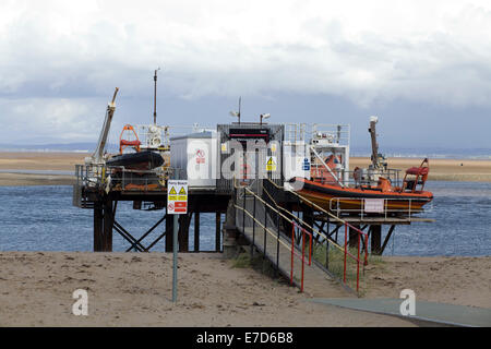 Fluß Wyre Anlage Fleetwood Blackpool England starten Stockfoto
