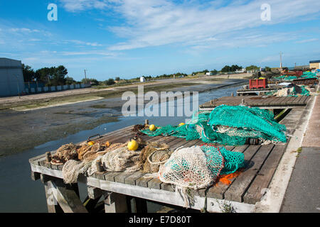 Fischmarkt in Courseulles Sur Mer in der Normandie, Frankreich-EU Stockfoto