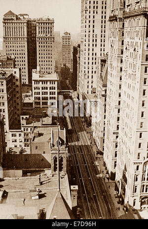 3rd Avenue New York USA 1900 Stockfoto