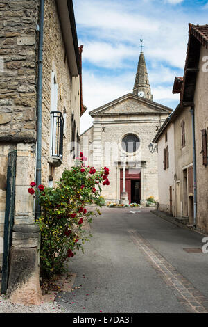 Frankreich, Cote d ' or, Côte de Beaune, Savigny Les Beaune, Kirche St. Cassian, Turm 12. Jahrhundert Stockfoto