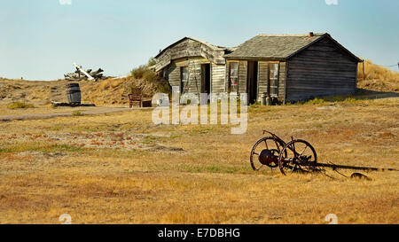 Prairie Homestead Historic Site in South Dakota anzeigen ein original Pionier Schmutz Sod Heim gebaut im Jahre 1909 Stockfoto