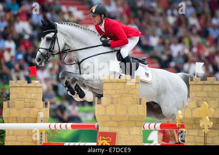 Caen, Frankreich. 06. Sep, 2014. FEI World Equestrian Games Marcus Ehning (GER) am Cornado NRW © Aktion Plus Sport/Alamy Live-Nachrichten Stockfoto