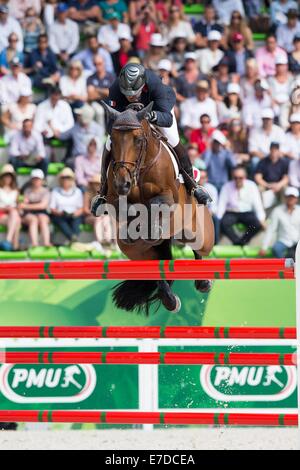 Caen, Frankreich. 06. Sep, 2014. FEI World Equestrian Games Patrice Delaveau (FRA) am Orient Express HDC © Aktion Plus Sport/Alamy Live-Nachrichten Stockfoto