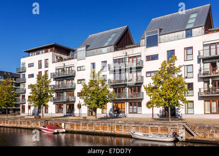 Moderne Apartments in Kopenhagen, Hammershøj Kaj, Christanshavn, Kopenhagen, Dänemark Stockfoto