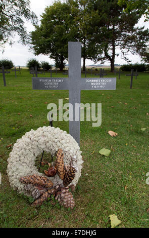 Neuville-Saint-Vaast, Frankreich, den deutschen Soldatenfriedhof Neuville-Saint-Vaast Stockfoto