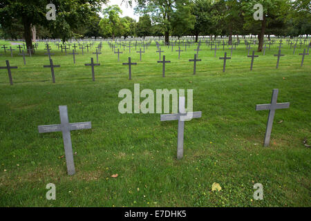 Neuville-Saint-Vaast, Frankreich, den deutschen Soldatenfriedhof Neuville-Saint-Vaast Stockfoto