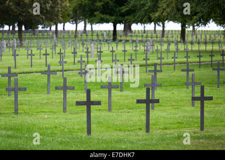 Neuville-Saint-Vaast, Frankreich, den deutschen Soldatenfriedhof Neuville-Saint-Vaast Stockfoto