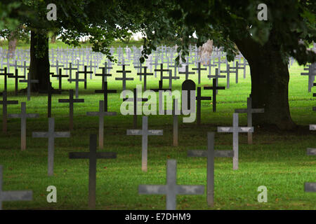 Neuville-Saint-Vaast, Frankreich, den deutschen Soldatenfriedhof Neuville-Saint-Vaast Stockfoto