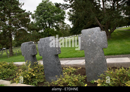 Neuville-Saint-Vaast, Frankreich, den deutschen Soldatenfriedhof Neuville-Saint-Vaast Stockfoto