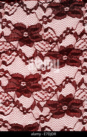 Eine Nahaufnahme der Spitze Stoff Stockfoto