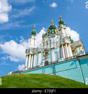 St. Andreaskirche in Kiew, Ukraine. Stockfoto