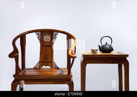 Nahaufnahme der chinesischen traditionellen Stuhl Stockfoto