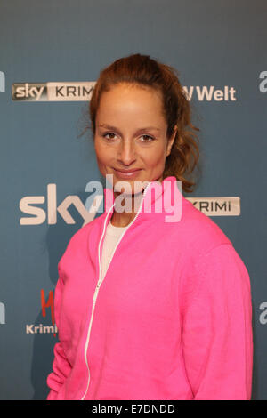 Prominenten Besuch des "Krimi-Festivals" präsentiert von SKY TV in der "BMW Welt".  Mitwirkende: Lara Koerner Where: München wenn: 9. März 2014 Stockfoto