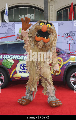 Most Wanted Film Premiere Muppets mit: Muppets wo: Los Angeles, California, Vereinigte Staaten von Amerika bei: 12. März 2014 Stockfoto