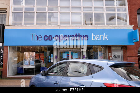 Zweig der Coop Bank in Blackpool, Lancashire Stockfoto