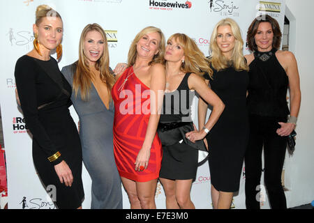 The Real Housewives Of New York City Staffel sechs Party - roten Teppich Ankünfte mit: Kristen Taekman, Heather Thomson, Sonja Morgan, Ramona Singer, Aviva Drescher, LuAnn De Lesseps wo: Manhattan, New York, Vereinigte Staaten, wann: 12. März 2014 Stockfoto