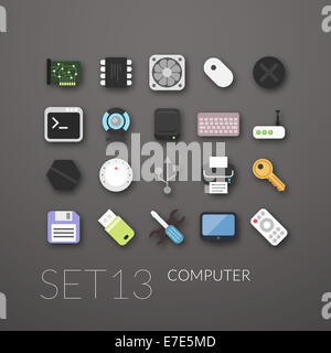 Flache Icons set 13 Stockfoto