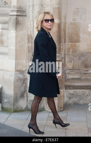 David Frost - Denkmal Enthüllung und Service des Gedenkens in der Westminster Abbey - Ankünfte statt.  Mitwirkende: Felicity Kendal Where: London, Vereinigtes Königreich bei: 13. März 2014 Stockfoto