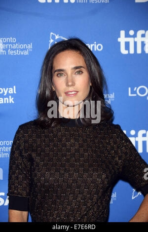 Toronto, Kanada. 12. Sep, 2014. Schauspielerin Jennifer Connelly stellt bei den Fototermin 'Shelter' während der 39. Toronto International Film Festival (TIFF) in Toronto, Kanada, 12. September 2014. Foto: Hubert Boesl - kein Draht-SERVICE-/ Dpa/Alamy Live News Stockfoto