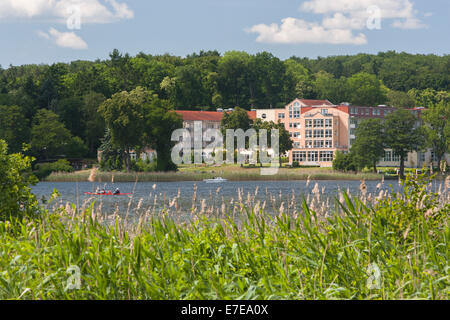 Haussee Krankenhaus, Haussee, Feldberg, Feldberger Seenlandschaft, Landkreis Mecklenburgische Seenplatte, Mecklenburg Vorpommern, ge Stockfoto