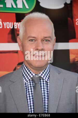 New York, USA. 15. September 2014.  James Michael Tyler (Gunther die Kaffee-Barista in der NBC Komödie Freunde) bei einem öffentlichen Auftritt für James Michael Tyler Appears im Central Perk für der Today Show, acht Uhr Kaffee Pop-Up Store im 199 Lafayette St., New York, NY 15. September 2014. Bildnachweis: Derek Sturm/Everett Collection/Alamy Live-Nachrichten Stockfoto