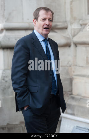 David Frost - Denkmal Enthüllung und Service des Gedenkens in der Westminster Abbey - Ankünfte statt.  Mitwirkende: Alastair Campbell wo: London, Vereinigtes Königreich bei: 13. März 2014 Stockfoto