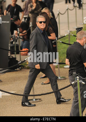 London, UK. 15. Sep, 2014. Mario Testino besucht LFW s/s 2015: Burberry Prorsum - Modenschau in Kensington Gardens. Bildnachweis: Ferdaus Shamim/ZUMA Draht/Alamy Live-Nachrichten Stockfoto