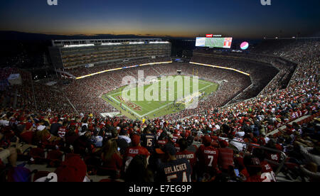 14. September 2014 spielen - Santa Clara, CA, USA - die San Francisco 49ers den Chicago Bears während eines Spiels im Levi's-Stadion Sonntag, 14. September 2014 in Santa Clara, Cailf. (Kredit-Bild: © Paul Kitagaki Jr/Sacramento Bee/ZUMA Draht) Stockfoto