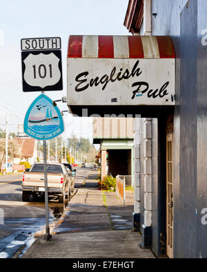 Spruce St Ilwaco Pacific County Washington State, USA Stockfoto