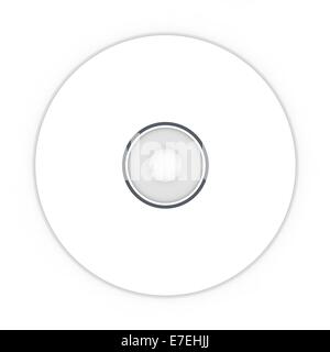 Weiße leere Sample-CD. Isolierten weißen Hintergrund Stockfoto