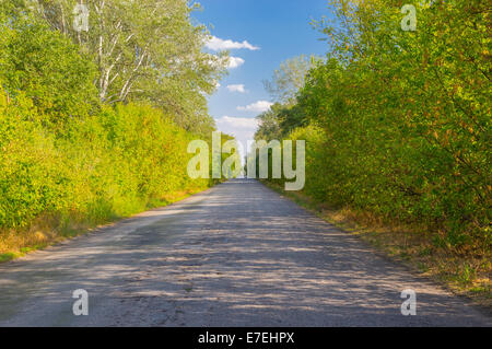 Landstraße in die Zentralukraine Stockfoto