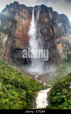 Salto Angel im Nationalpark Canaima Stockfoto