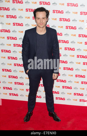 Das Gala-Screening von "The Hirsch" statt auf die Vue West End, Leicester Square - Ankünfte mit: Andrew Scott Where: London, Vereinigtes Königreich bei: 13. März 2014 Stockfoto