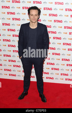 Das Gala-Screening von "The Hirsch" statt auf die Vue West End, Leicester Square - Ankünfte mit: Andrew Scott Where: London, Vereinigtes Königreich bei: 13. März 2014 Stockfoto