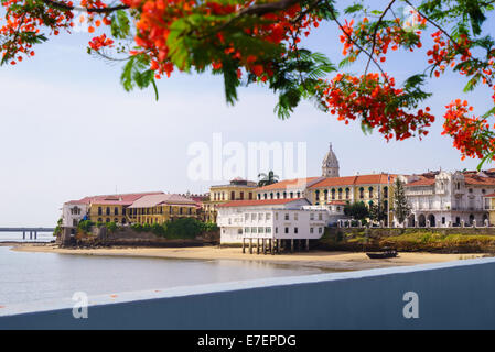 Sehenswürdigkeiten und Landschaften Ziel. Ansicht von Casco Antiguo in Panama-Stadt Stockfoto