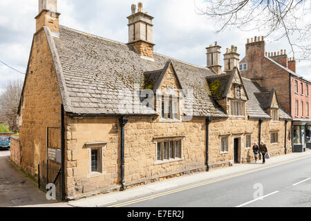 Das denkmalgeschützte Maison Dieu Bedehouses, aus dem 17. Jahrhundert Armenhaus, Melton Mowbray, Leicestershire, England, Großbritannien Stockfoto