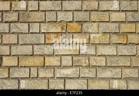 Farbe Wand mit Steinen Stockfoto