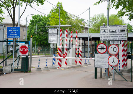 Estnischen Grenze mit Russland, Narva, Estland, Baltikum Stockfoto