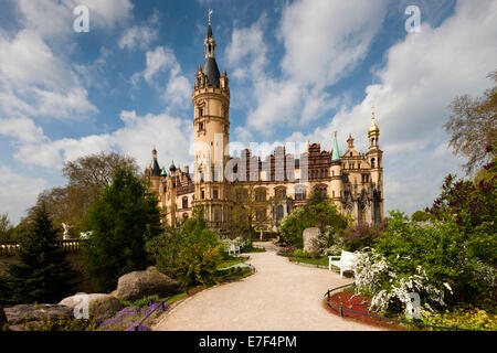 Schweriner Schloss, Schwerin, Mecklenburg-Western Pomerania, Deutschland Stockfoto