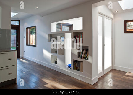 Modernisierte London zu Hause. Hintere Verlängerung. Stockfoto