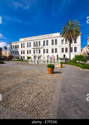 Liceo Classico Vittoria Emanuele II High School, Corso Vittorio Emanuele, Palermo, Sizilien, Italien Stockfoto