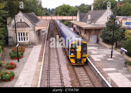 Bradford On Avon train Station Kleinstadt Bahn Bahnhof in Wiltshire UK Stockfoto