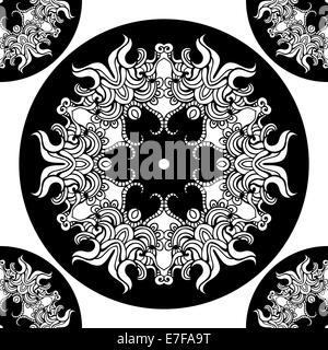 Hand gezeichnet nahtlose Muster. Stockfoto