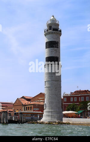 Leuchtturm auf der Insel Murano bei Venedig Bucht, Italien Stockfoto